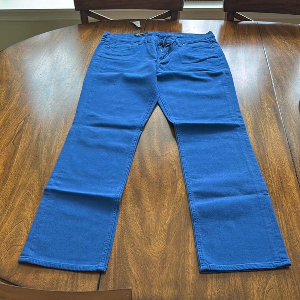 J Crew bright blue matchstick jeans 32 NWT